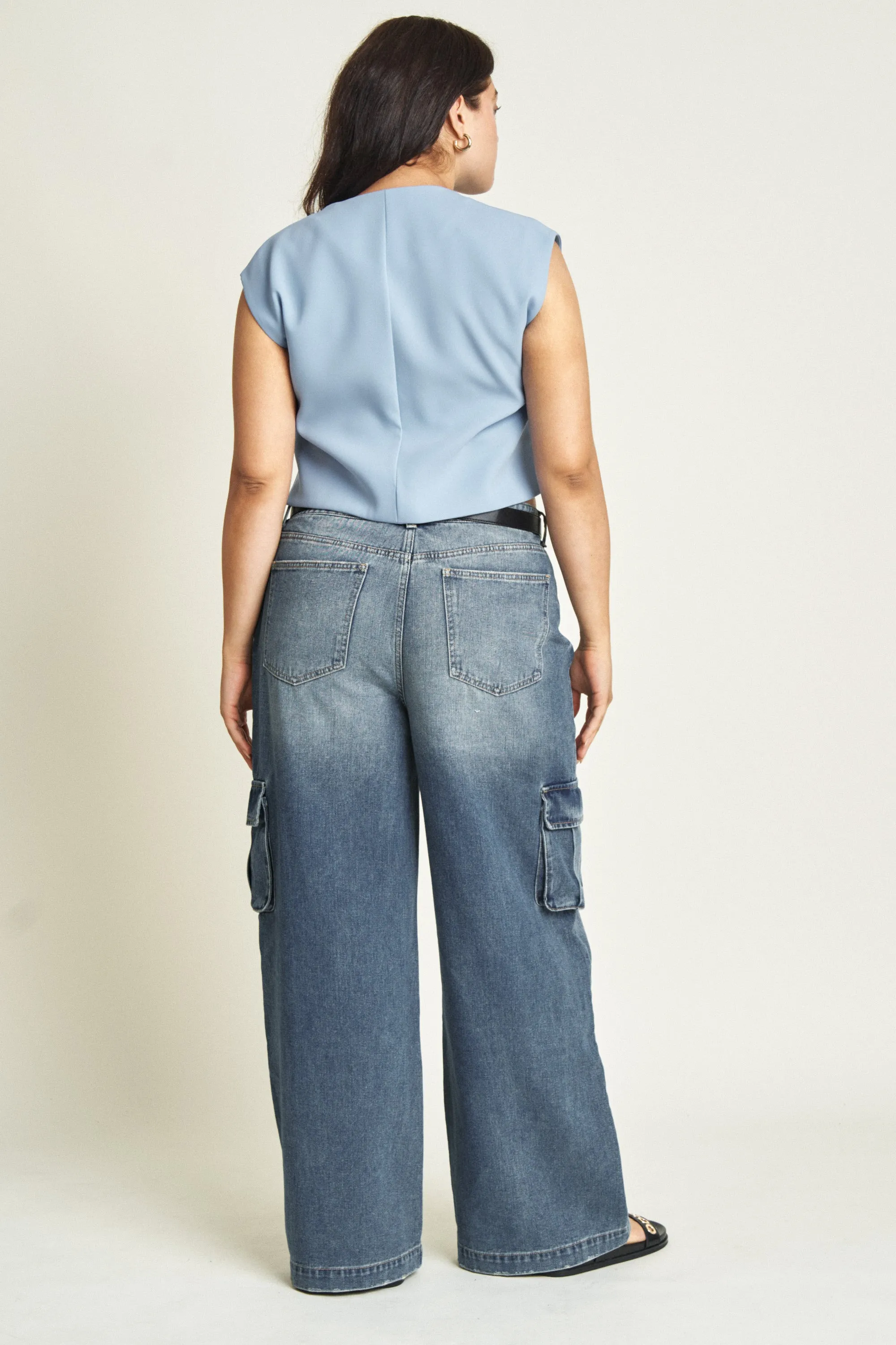 Madison Cargo Aged Indigo
