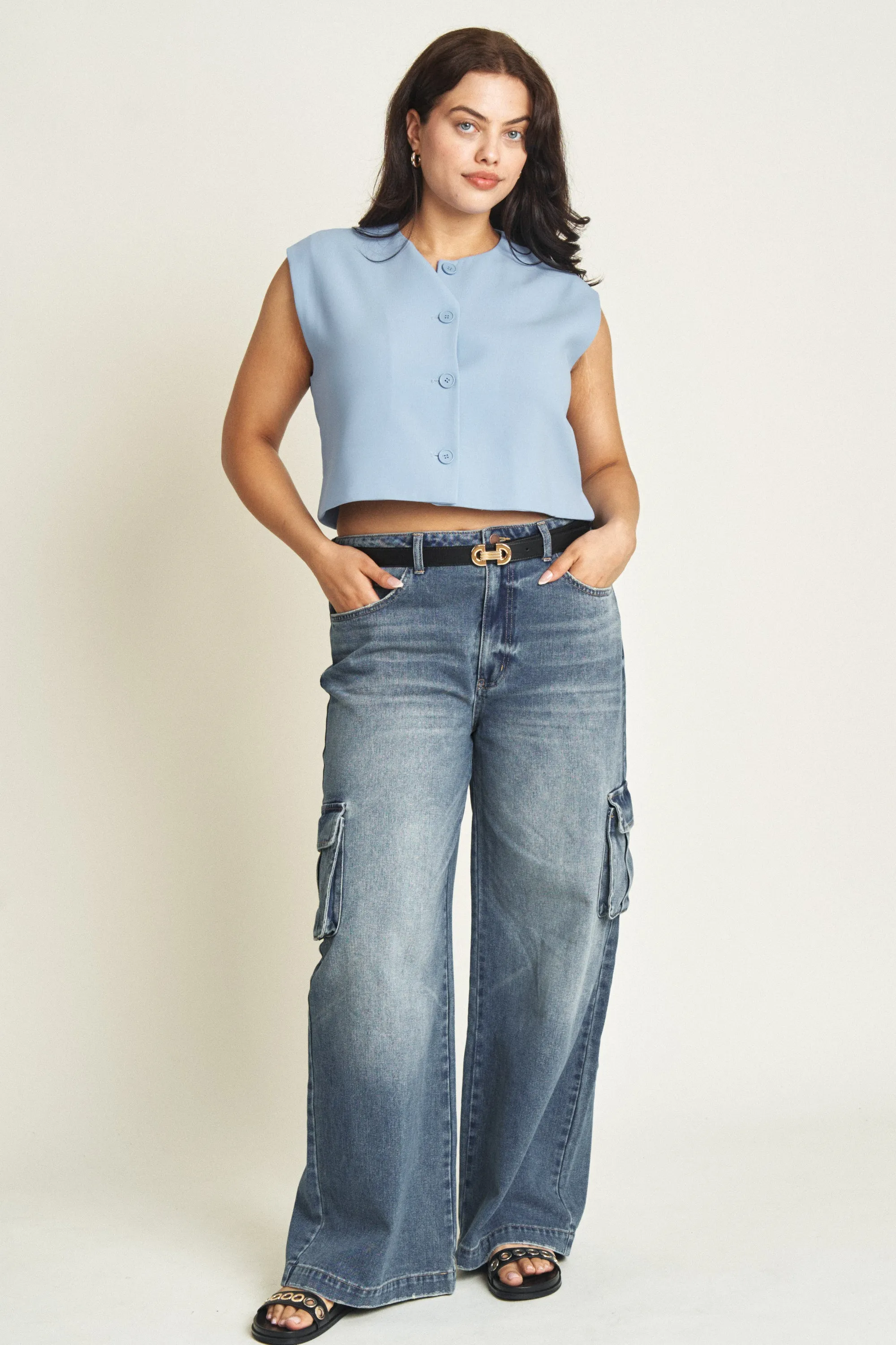 Madison Cargo Aged Indigo