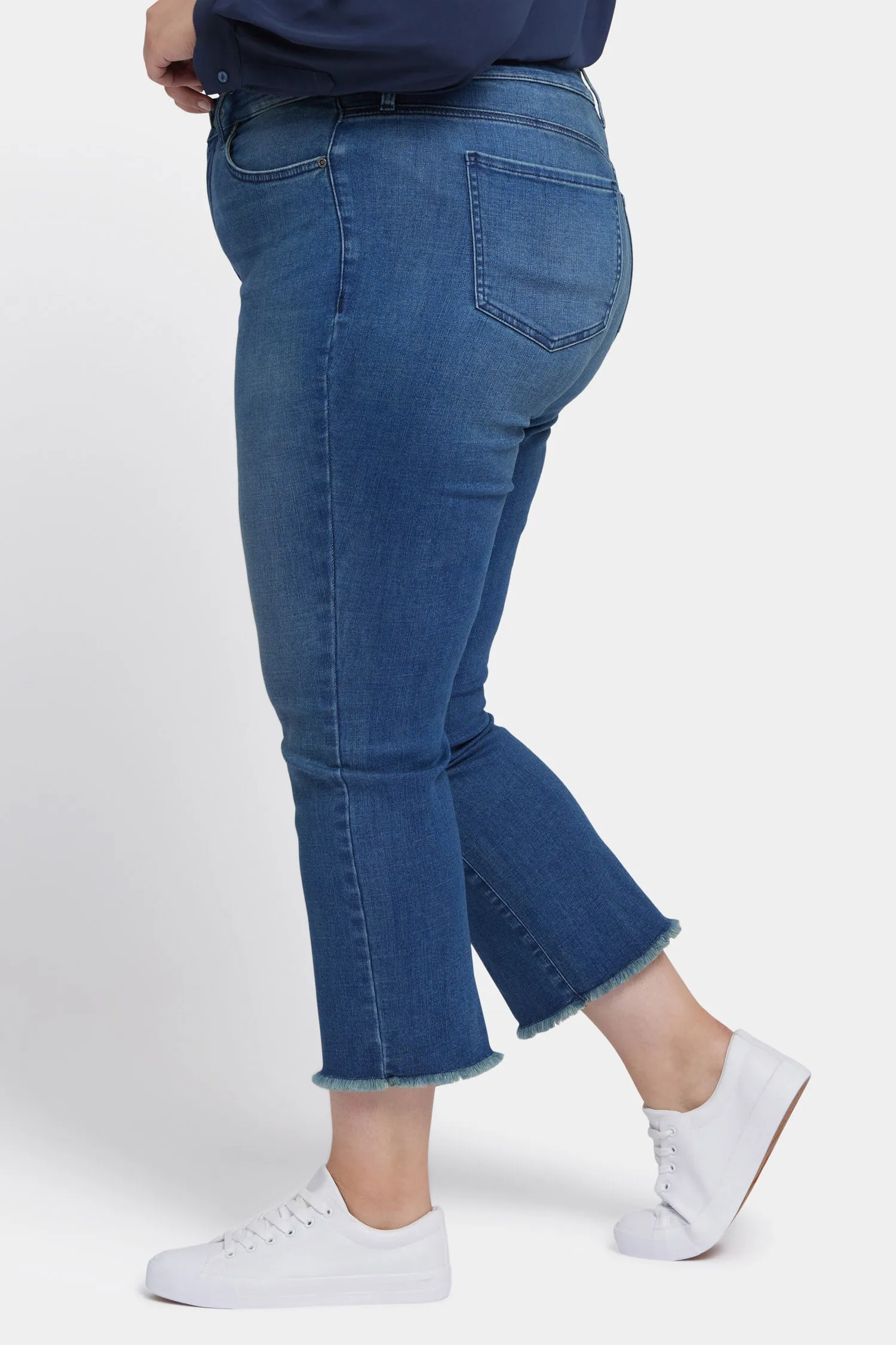 Marilyn Straight Ankle Jeans In Plus Size - Blue Ridge
