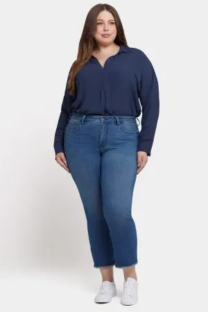 Marilyn Straight Ankle Jeans In Plus Size - Blue Ridge