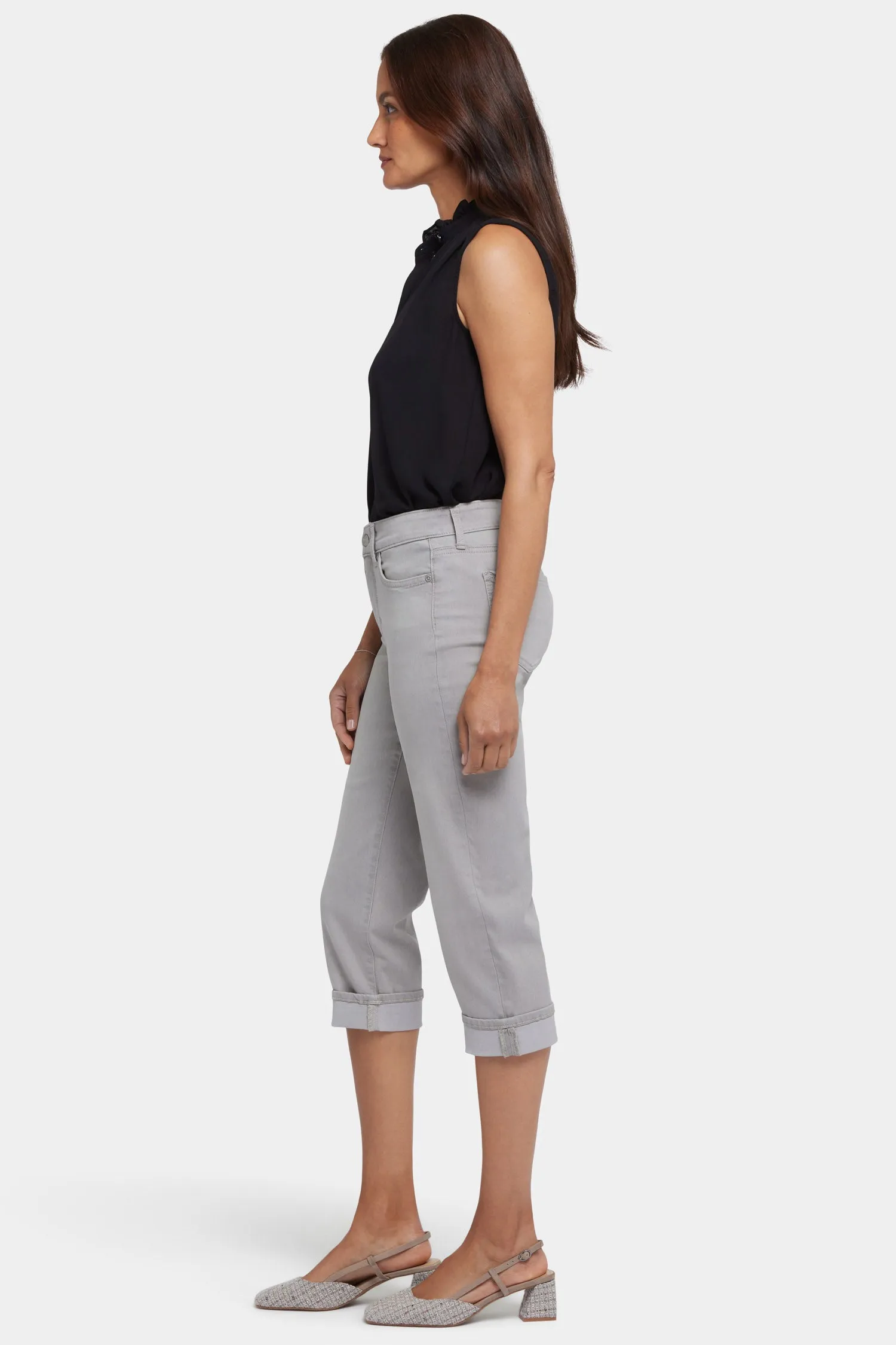Marilyn Straight Crop Jeans - Grenada Mist