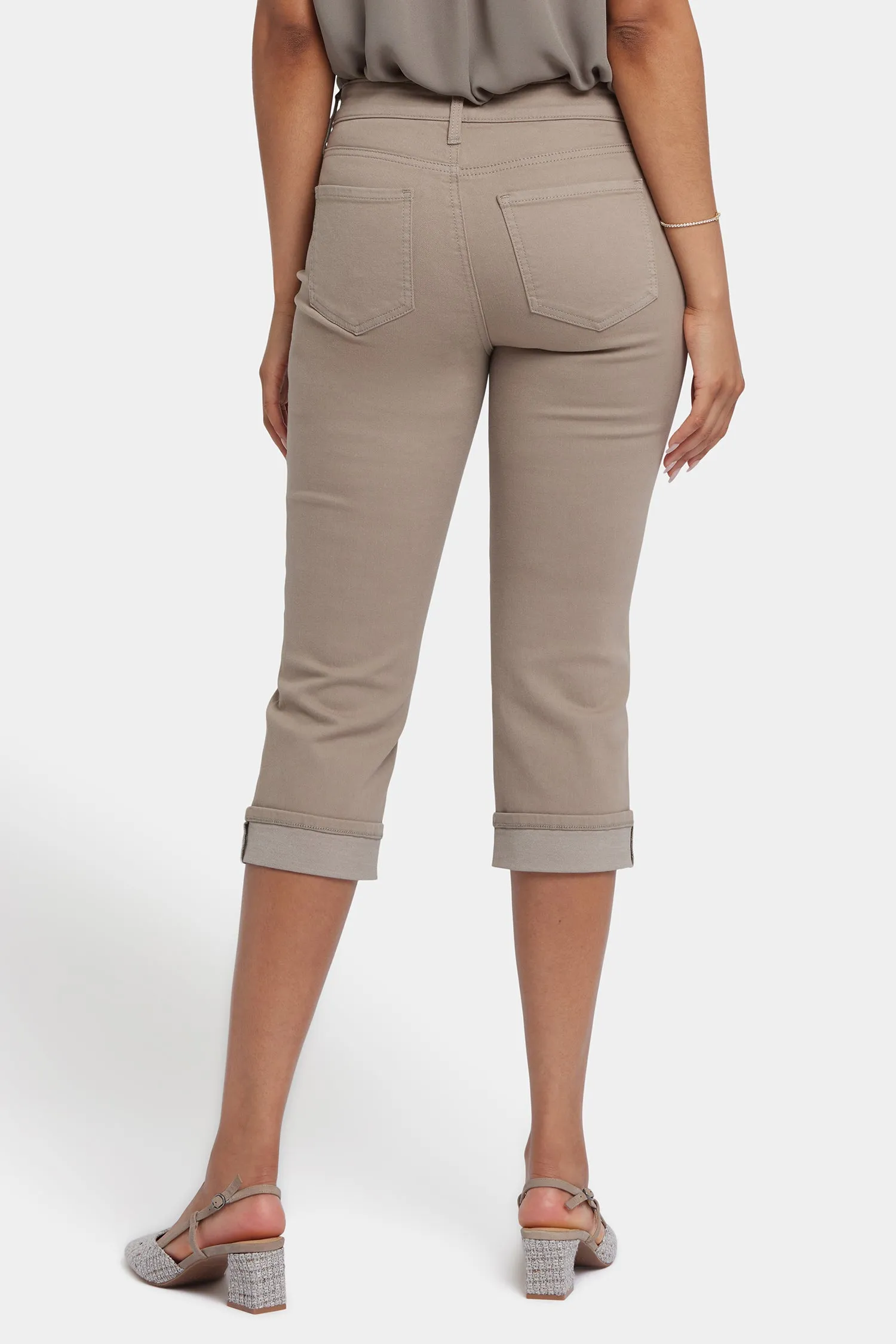 Marilyn Straight Crop Jeans - Saddlewood