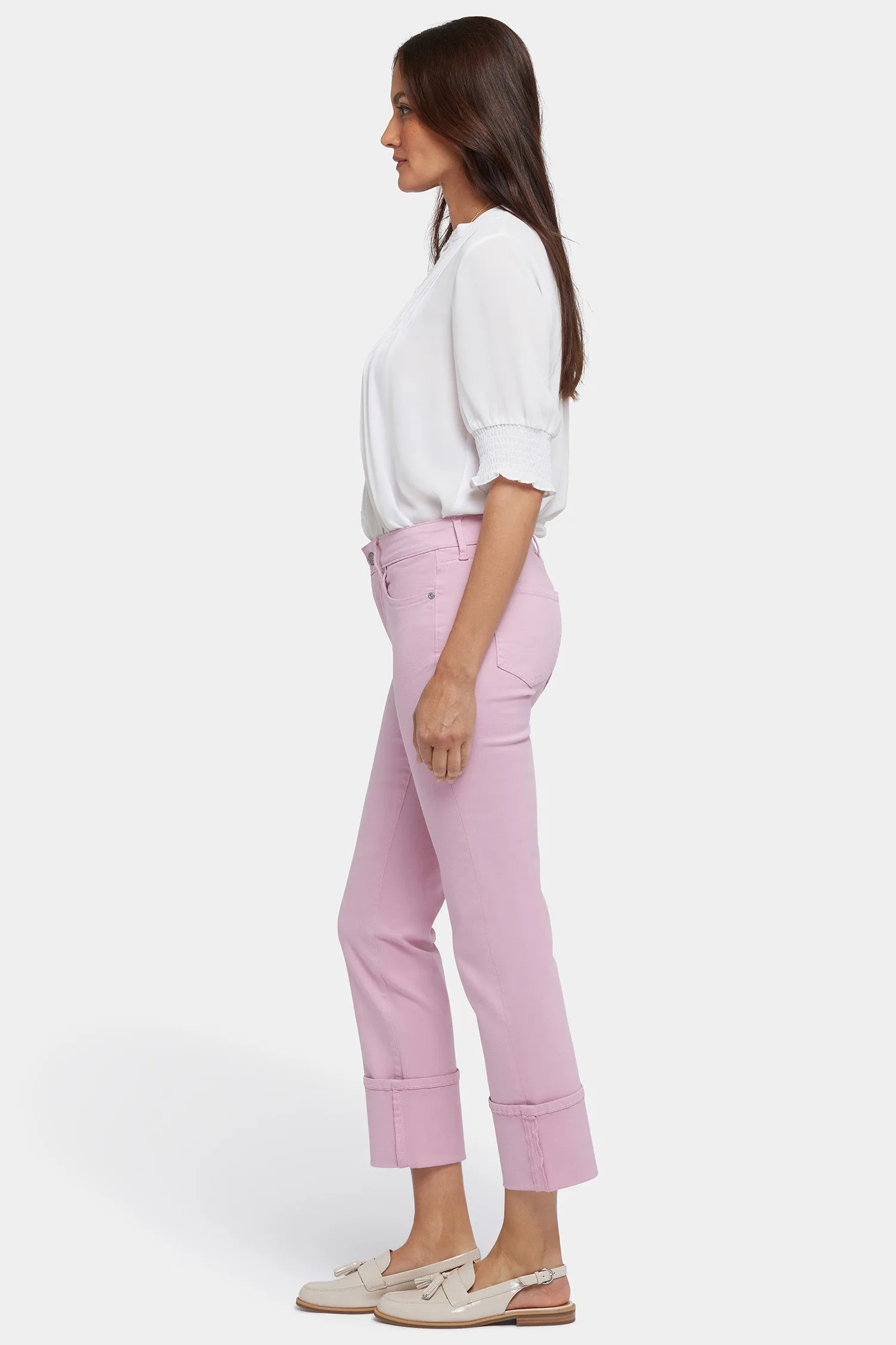 Marilyn Straight Jeans In Petite - Pink Nectar