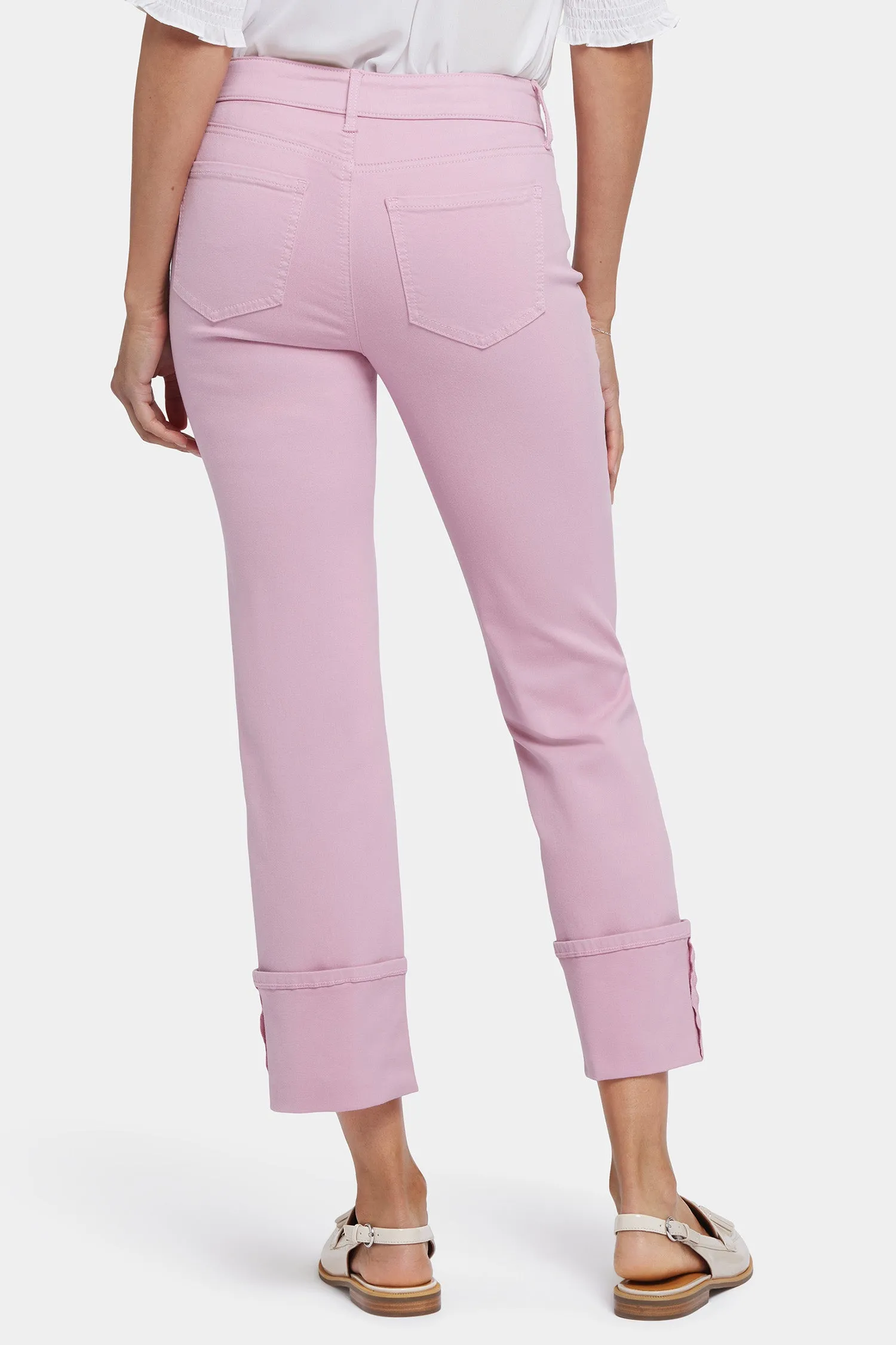 Marilyn Straight Jeans In Petite - Pink Nectar