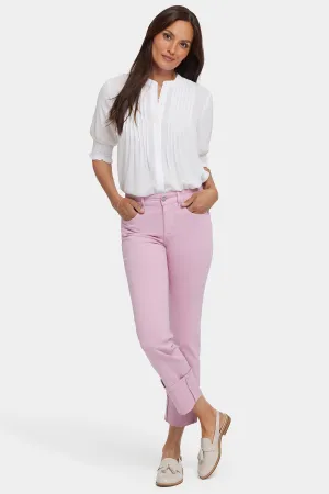 Marilyn Straight Jeans In Petite - Pink Nectar