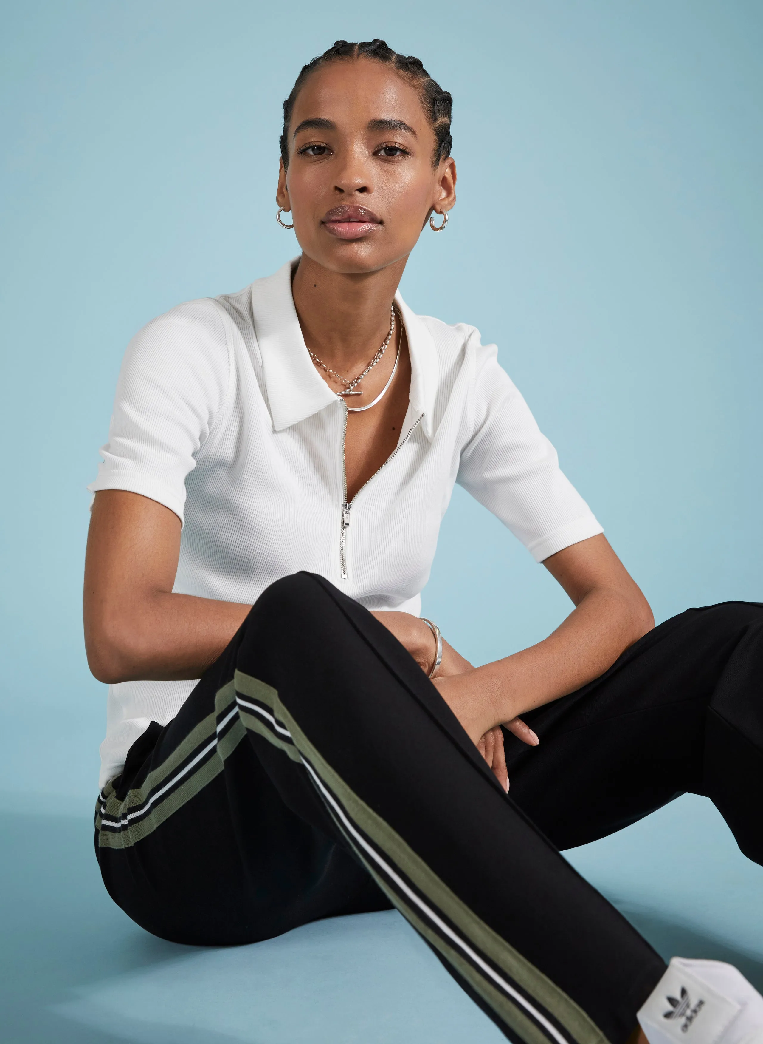 Marjorie Side Stripe Ponte Trousers