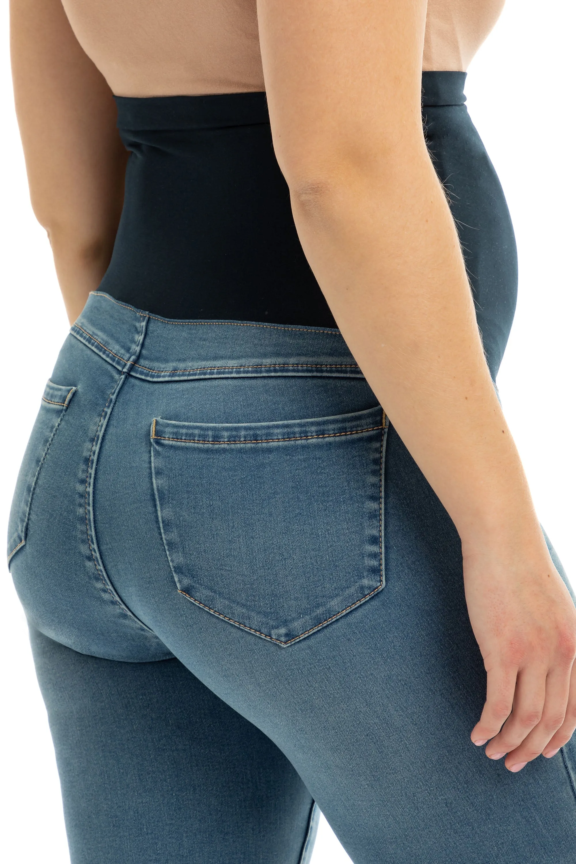 Maternity Better Butter Slim Straight w/ Bellyband in Frida