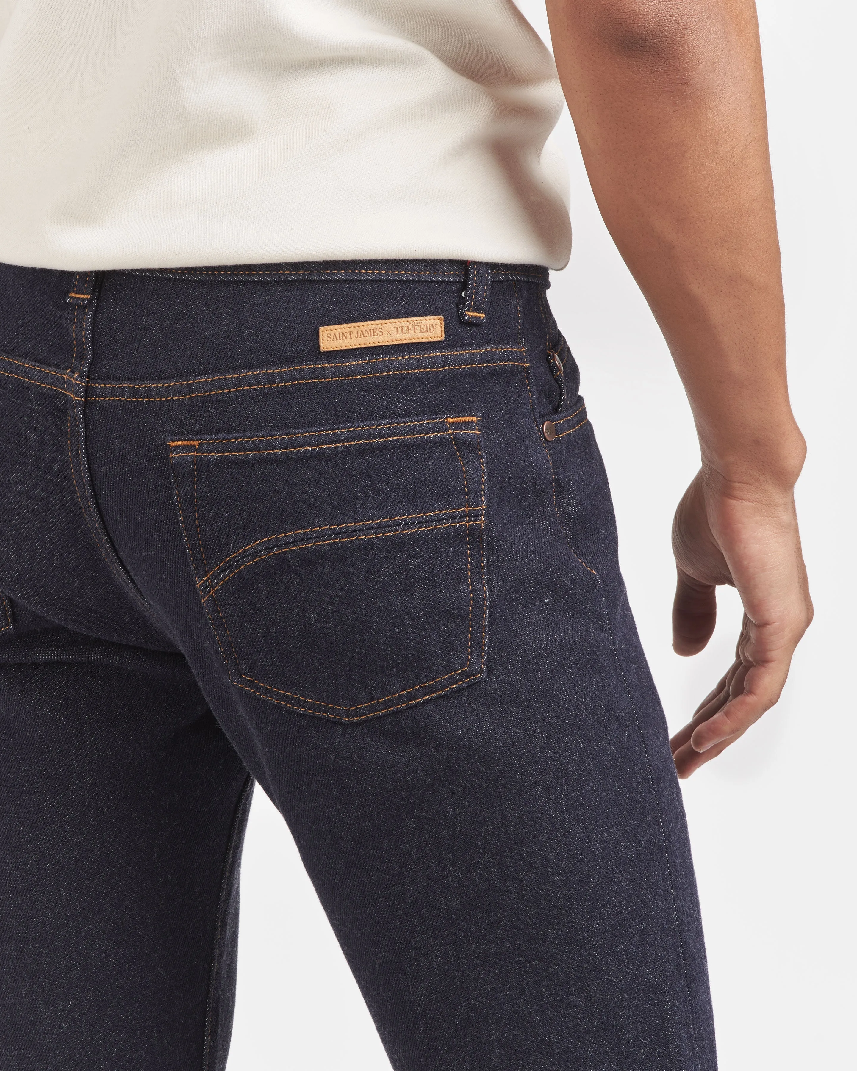 Men's fitted wool jeans – SAINT JAMES x Atelier TUFFERY