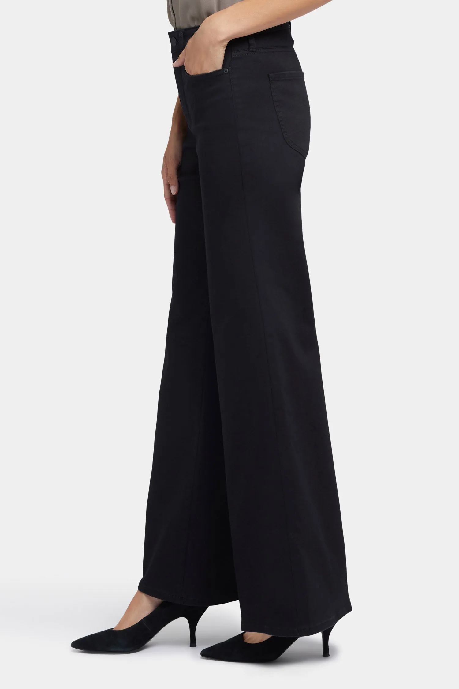 Mia Palazzo Jeans - Black