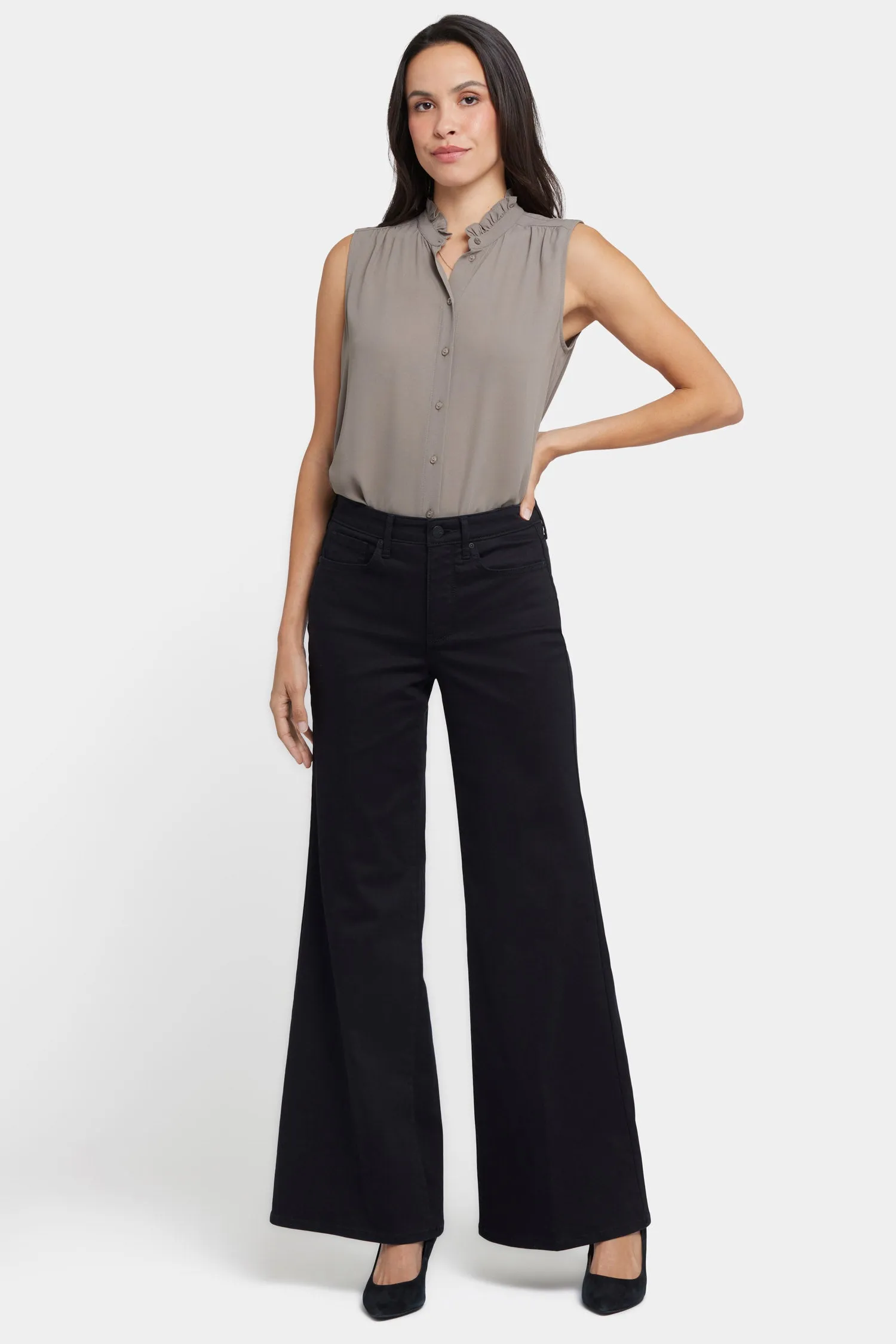Mia Palazzo Jeans - Black