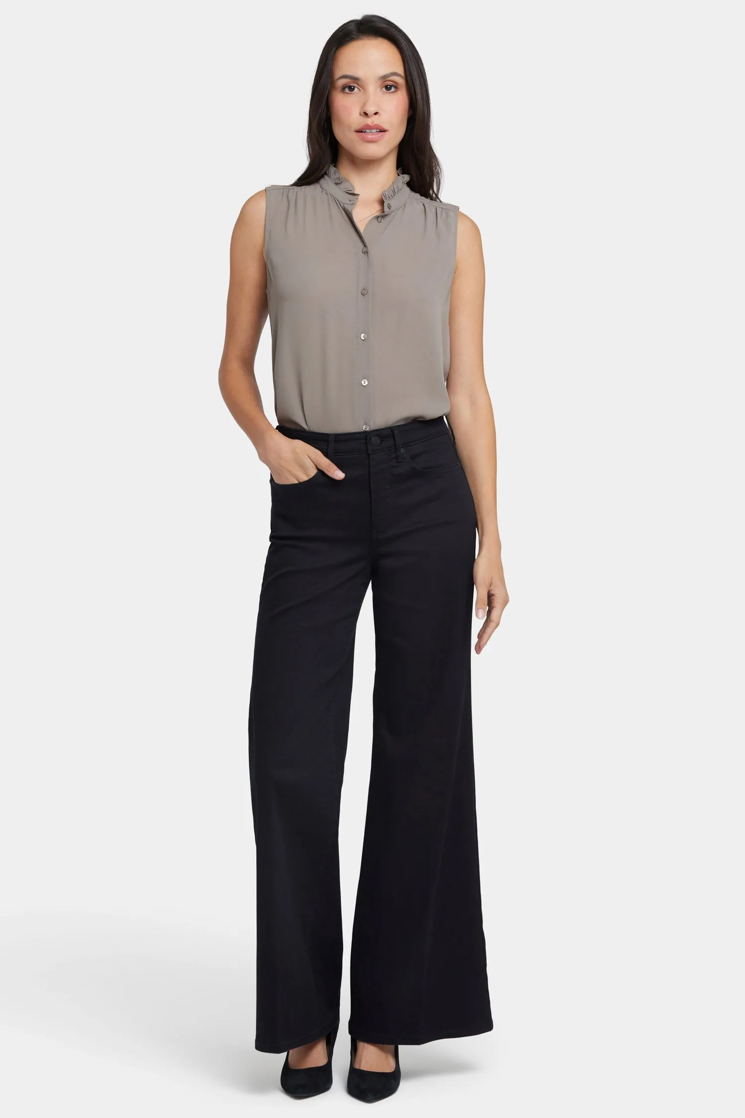 Mia Palazzo Jeans - Black