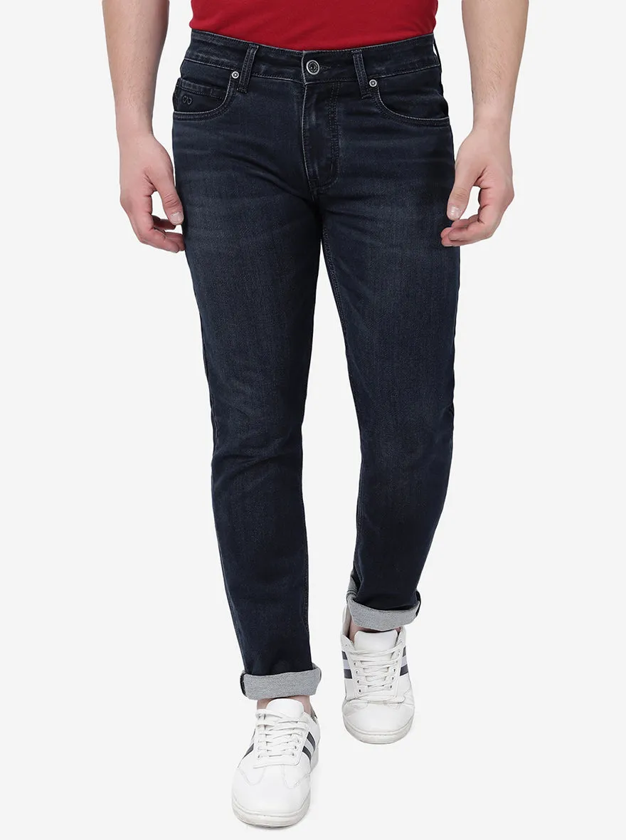 Mid Blue Washed Slim Fit Jeans | JadeBlue