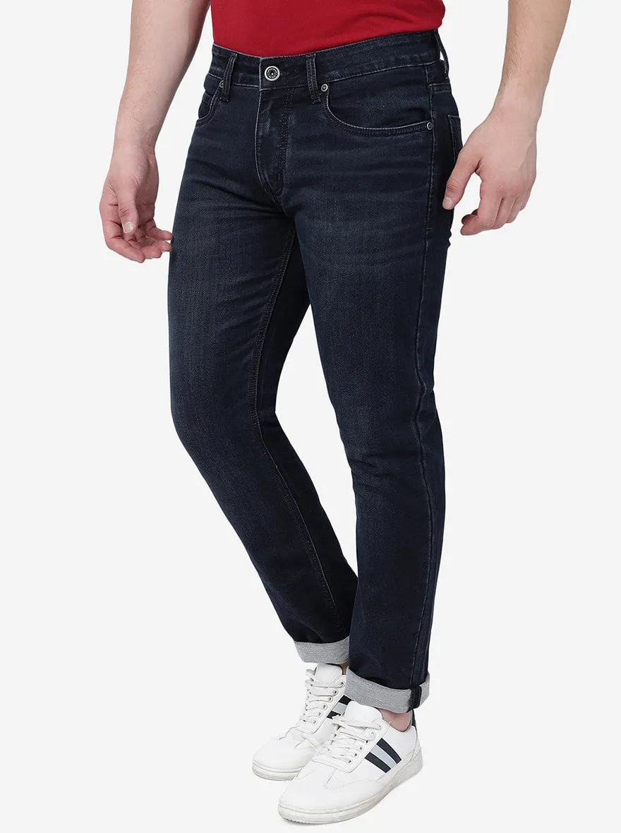 Mid Blue Washed Slim Fit Jeans | JadeBlue