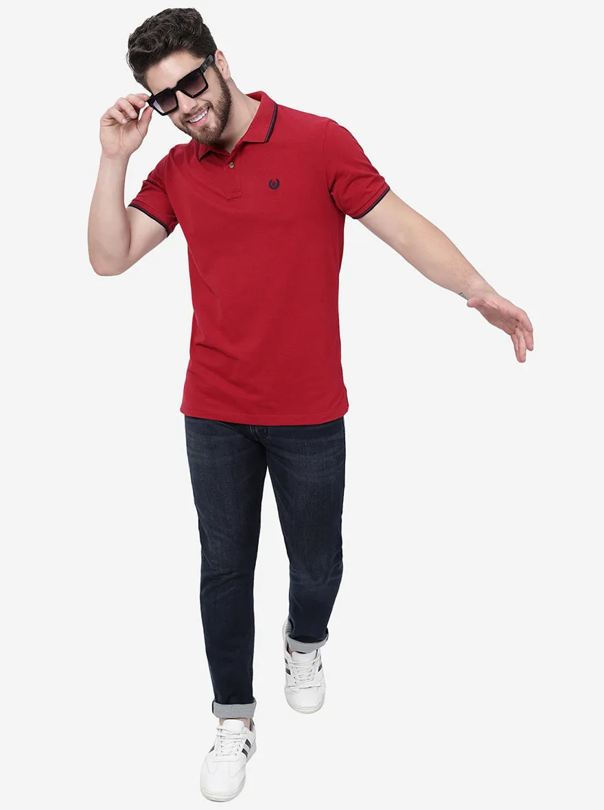 Mid Blue Washed Slim Fit Jeans | JadeBlue