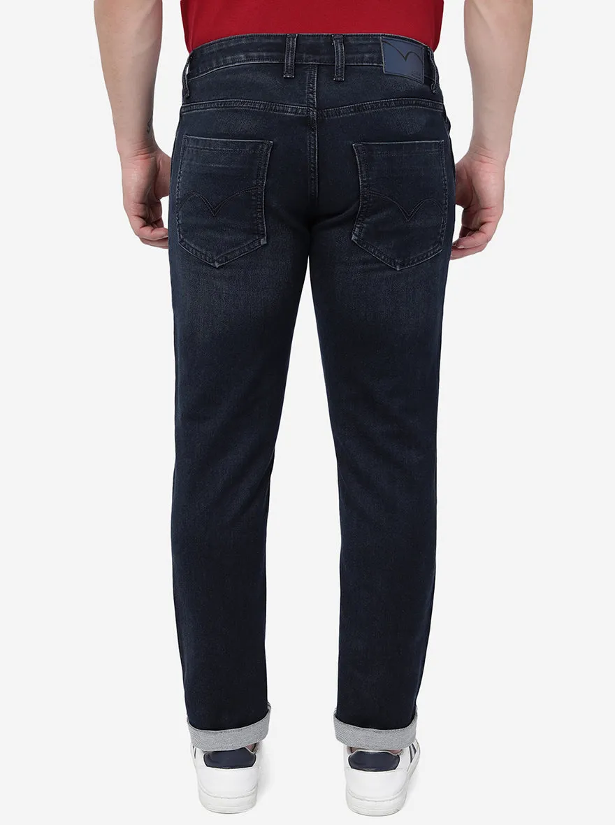 Mid Blue Washed Slim Fit Jeans | JadeBlue