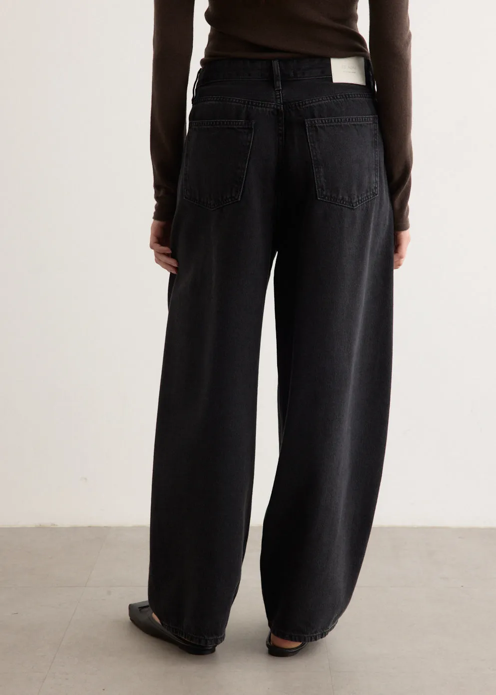 Mid Rise Balloon Jeans