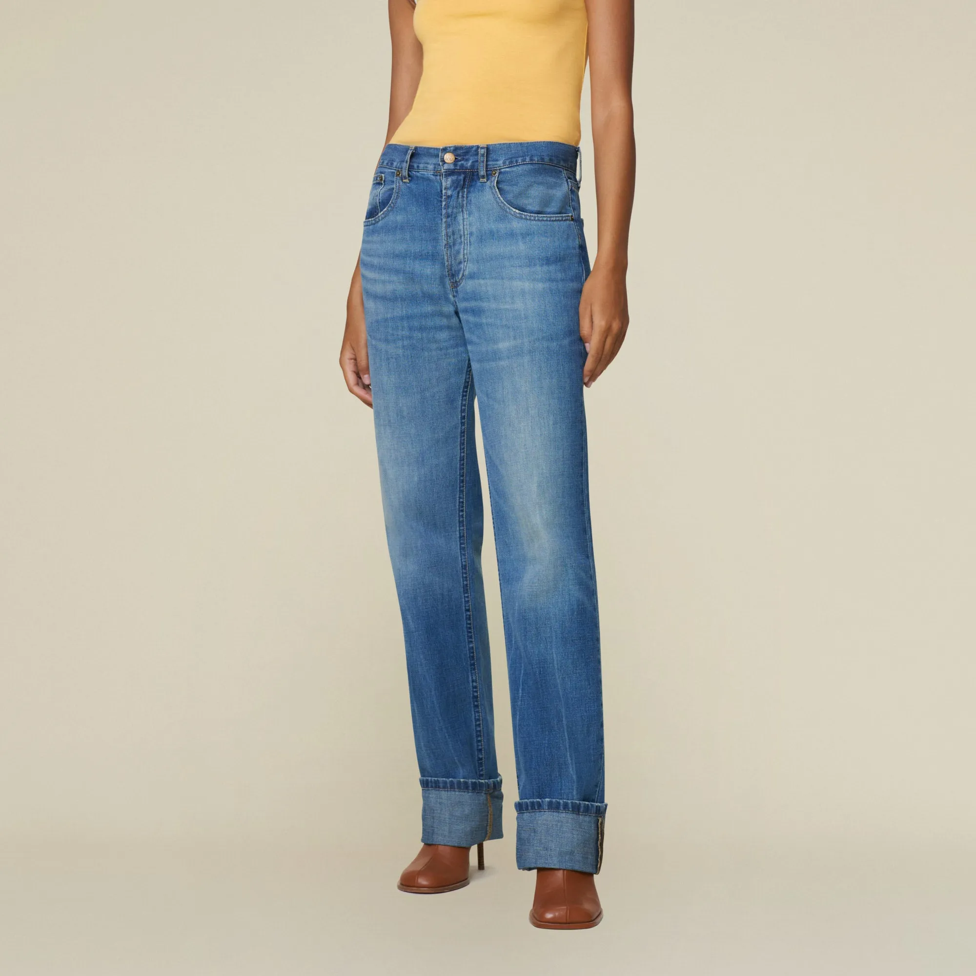 New Maria Kros Regen Stone - Low Rise Straight Fit