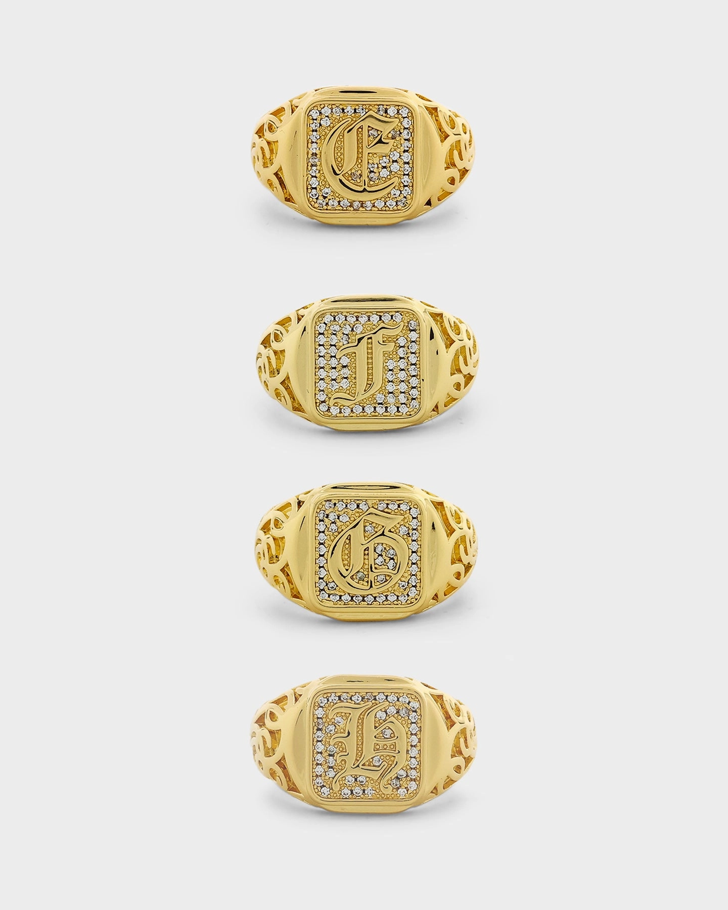 NXS Alphabet Championship Ring Gold