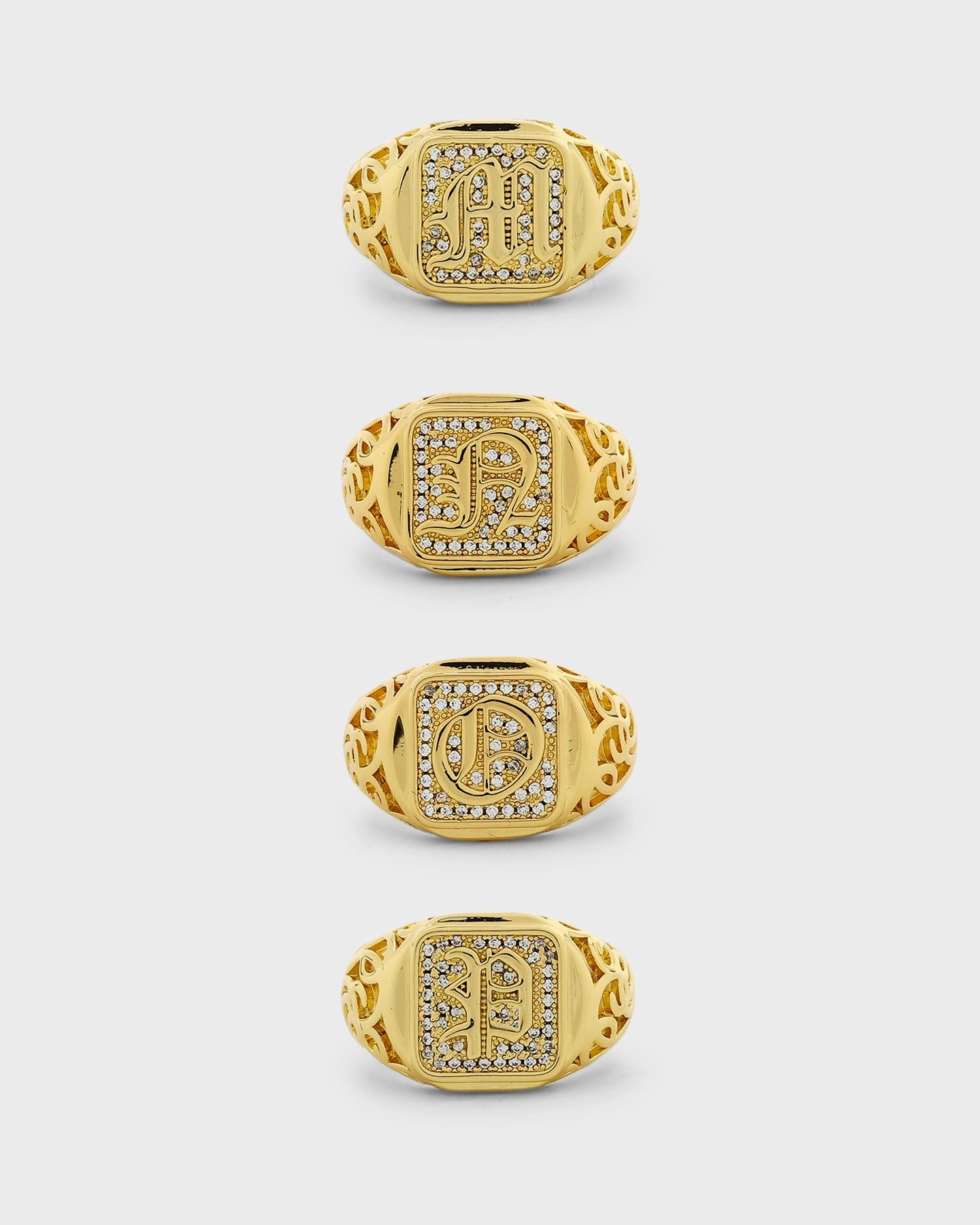 NXS Alphabet Championship Ring Gold