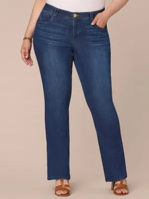 "Ab"solution® Blue Denim Plus Itty Bitty Bootcut Jeans
