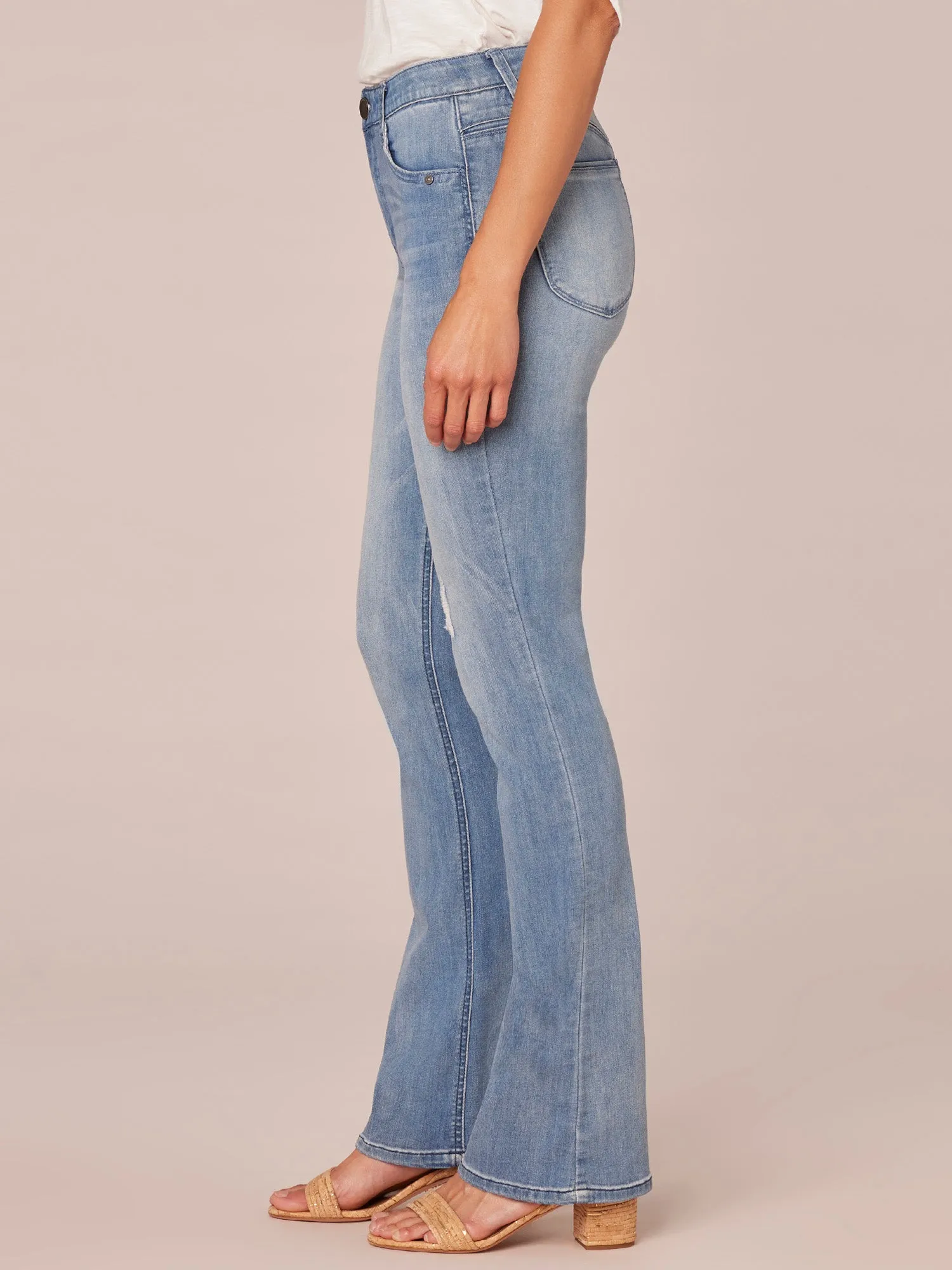 "Ab"solution® High Rise 34" Inseam Light Blue Tall Bootcut Jean
