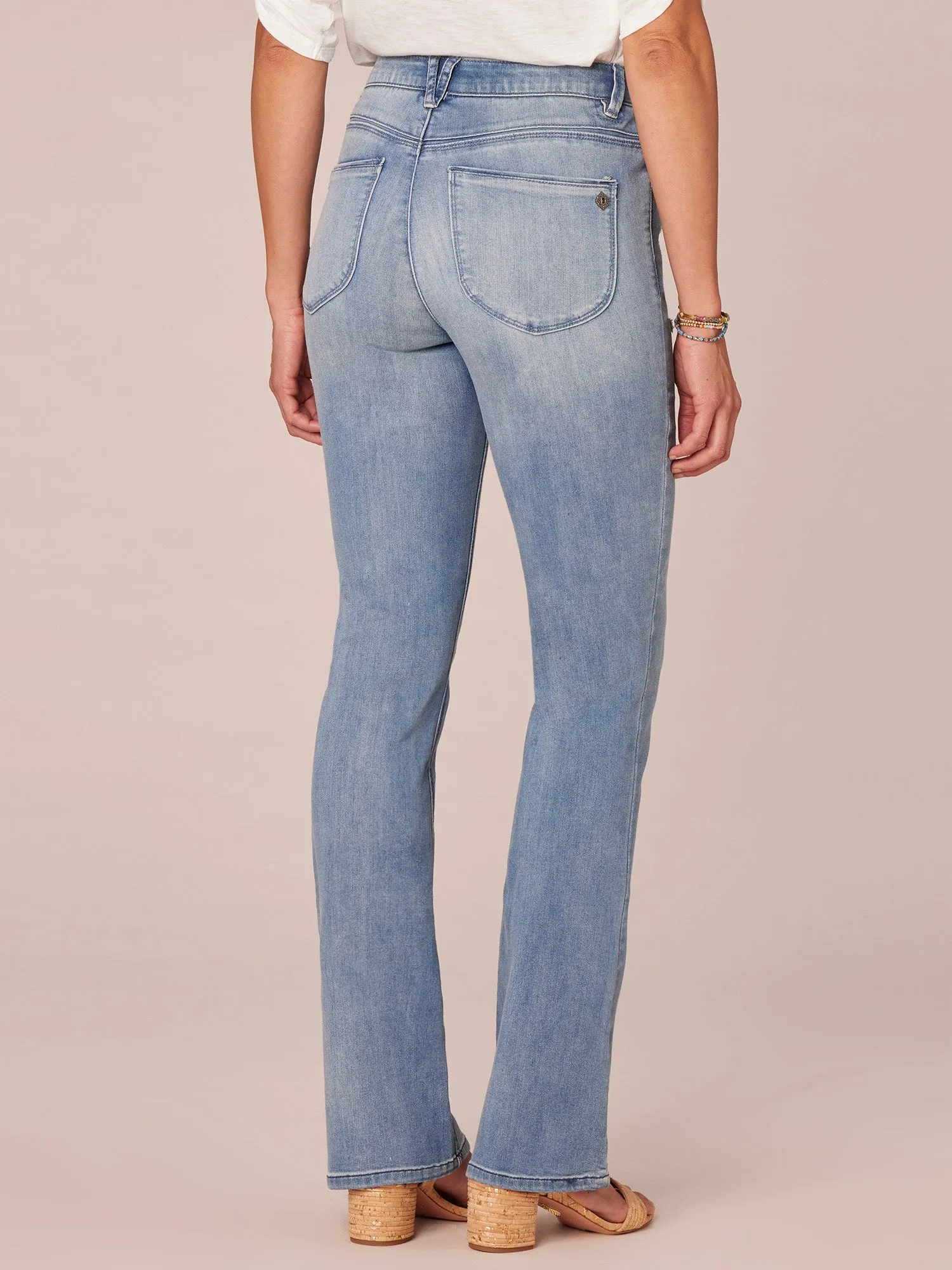 "Ab"solution® High Rise 34" Inseam Light Blue Tall Bootcut Jean