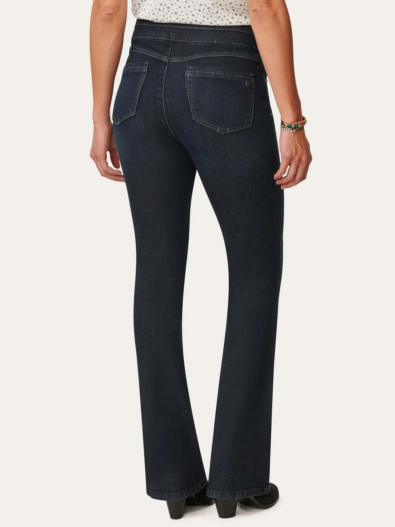 "Ab"solution® High Rise Indigo Itty Bitty Bootcut Glider Jean