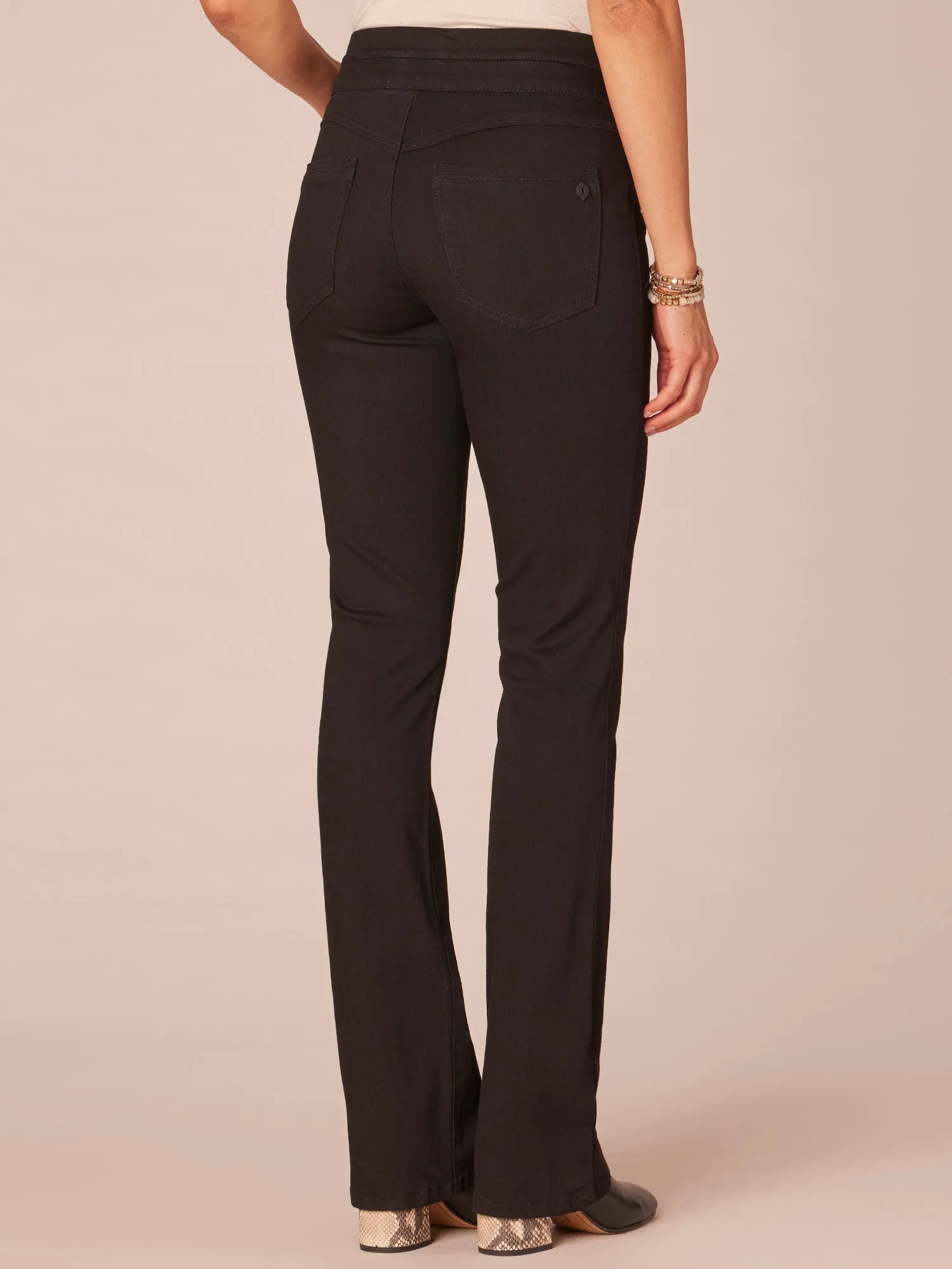 "Ab"solution High Rise Itty Bitty Boot Glider Petite Jeans