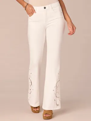 "Ab"solution High Rise Out There Flare Jeans with Die Cut Side