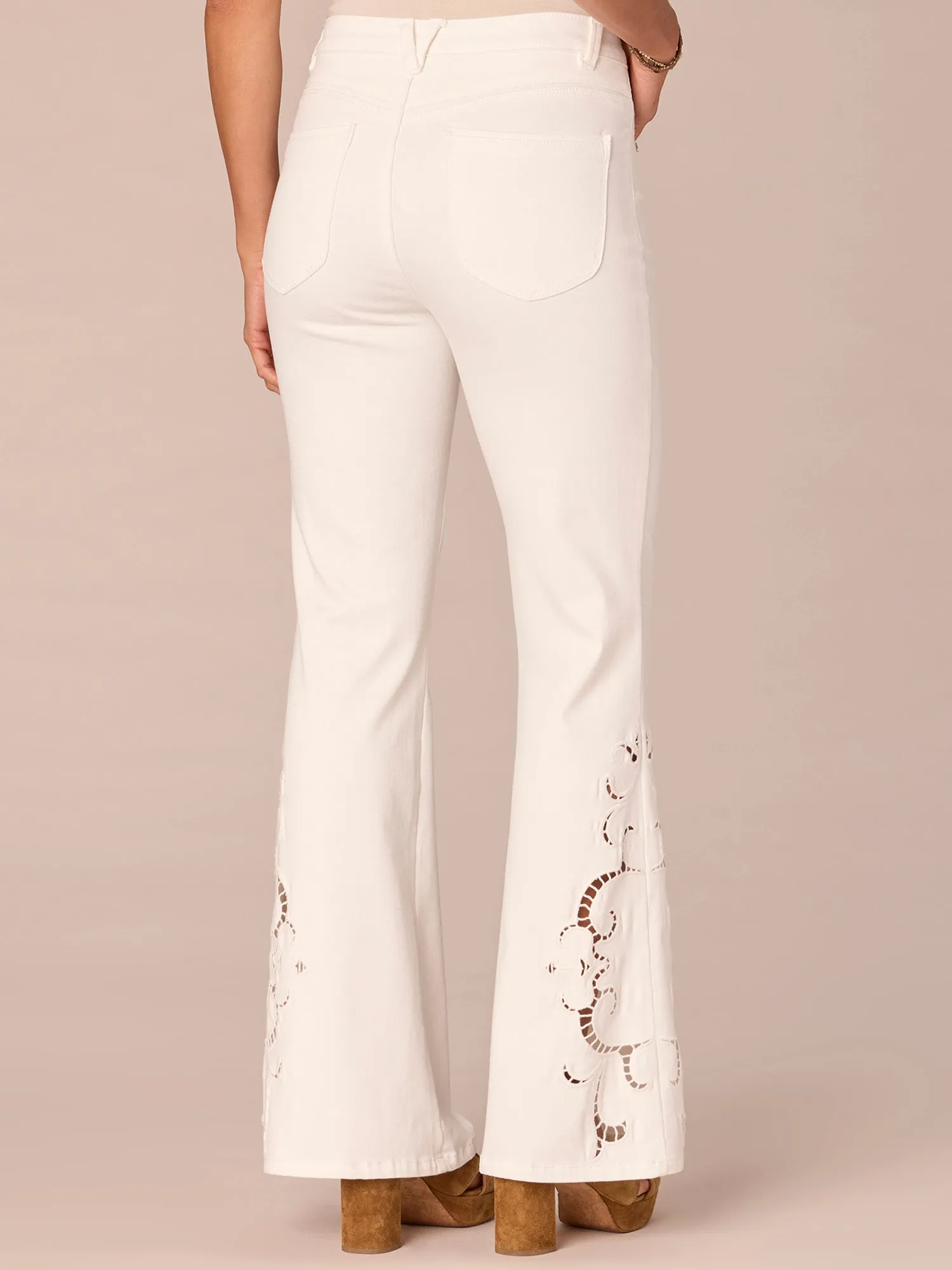 "Ab"solution High Rise Out There Flare Jeans with Die Cut Side