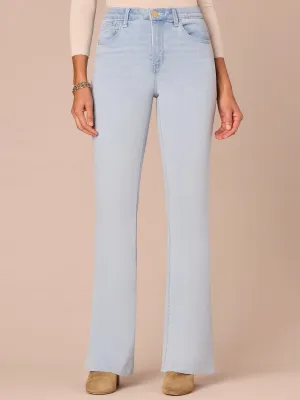 "Ab"solution High Rise Out There Flare Jeans with Whiskering Detail
