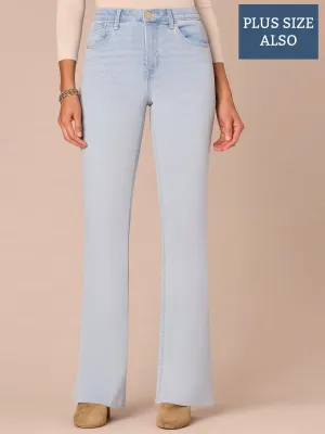 "Ab"solution High Rise Plus Size Out There Flare Jeans