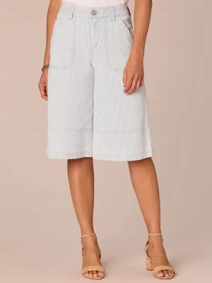"Ab"solution High Rise Porkchop Pocket Relaxed Bermuda Shorts