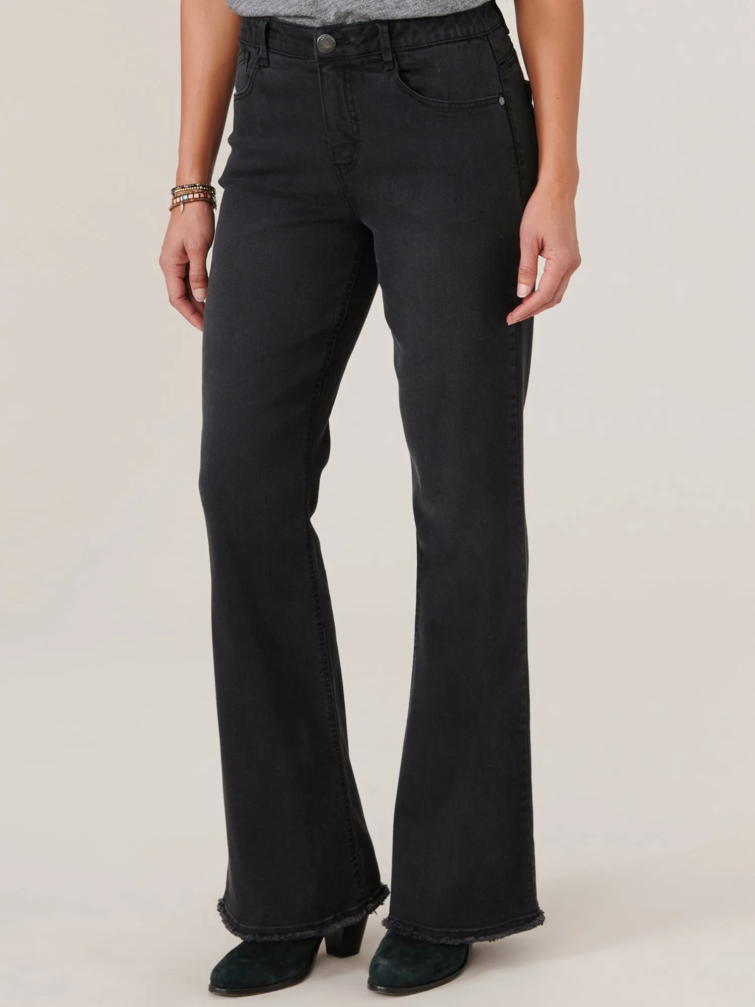 "Ab"solution Petite High Rise Clean Fray Hem Itty Bitty More Boot