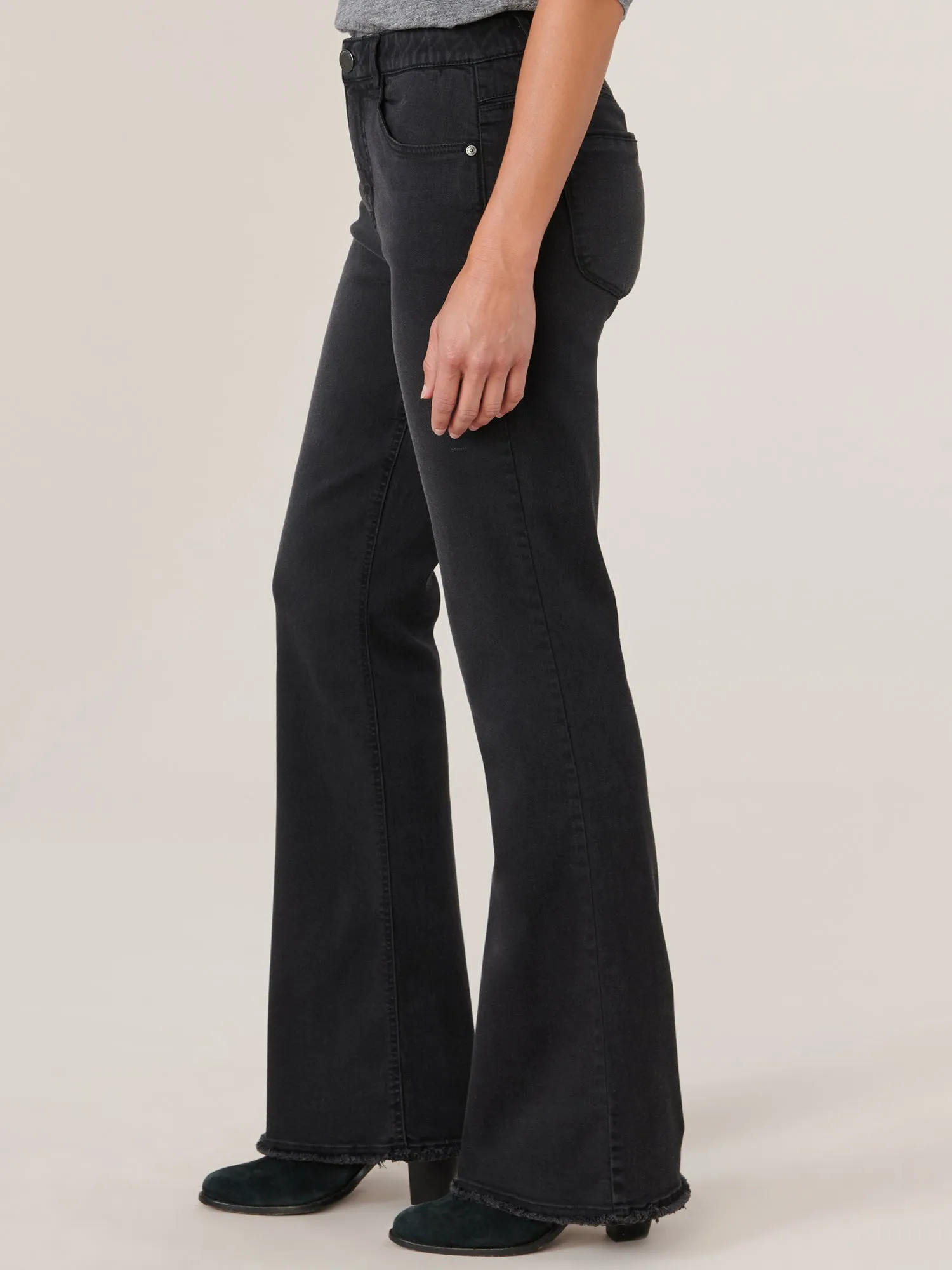 "Ab"solution Petite High Rise Clean Fray Hem Itty Bitty More Boot
