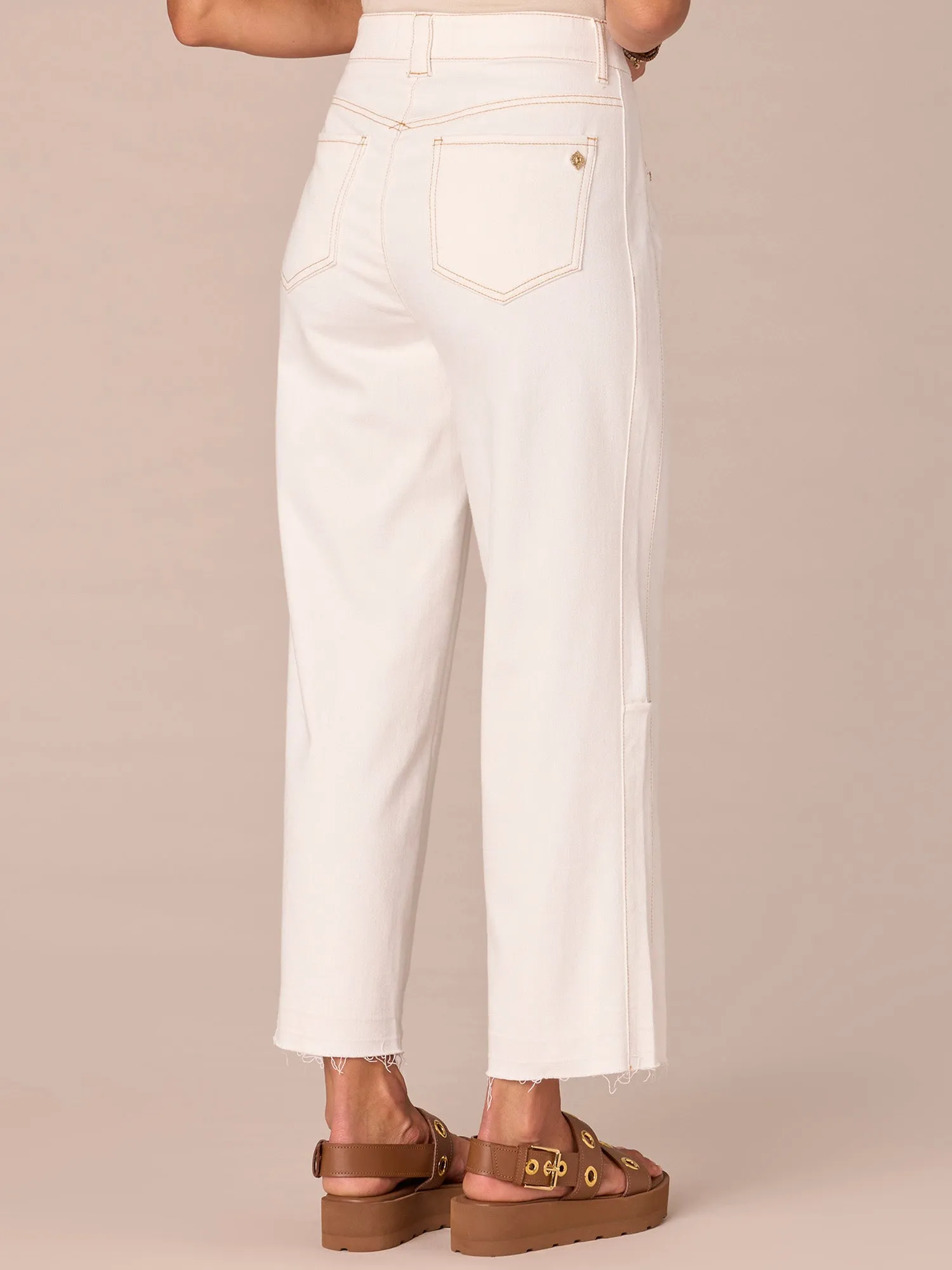 "Ab"solution Skyrise Relaxed Straight Leg Jeans with Released Fray Hem