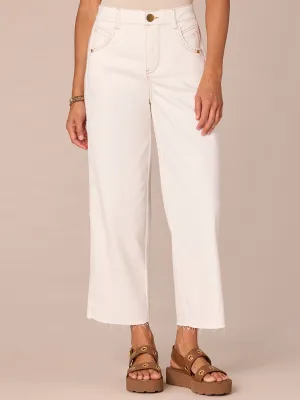 "Ab"solution Skyrise Relaxed Straight Leg Jeans with Released Fray Hem
