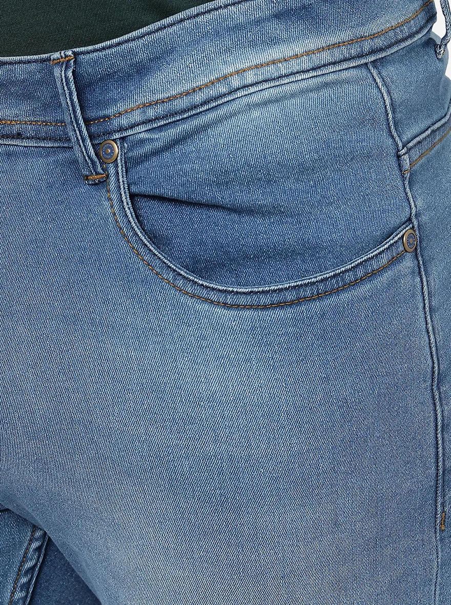 River Blue Washed Straight Fit Jeans | JadeBlue