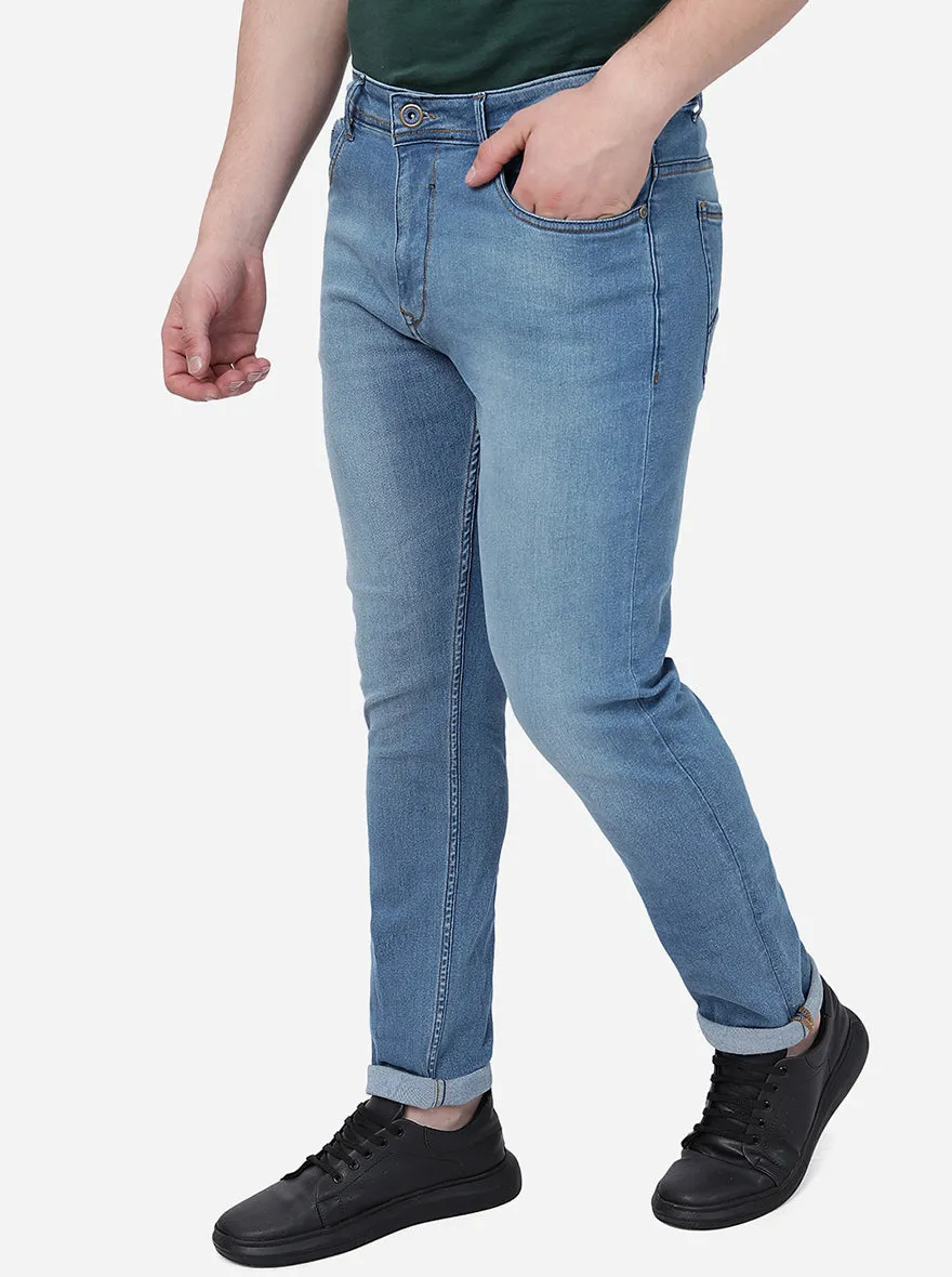 River Blue Washed Straight Fit Jeans | JadeBlue