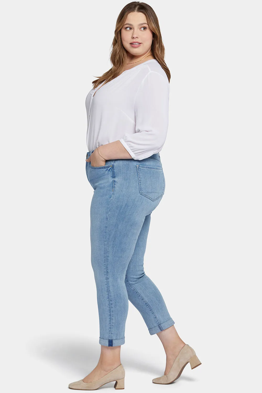 Sheri Slim Ankle Jeans In Plus Size - Majesty