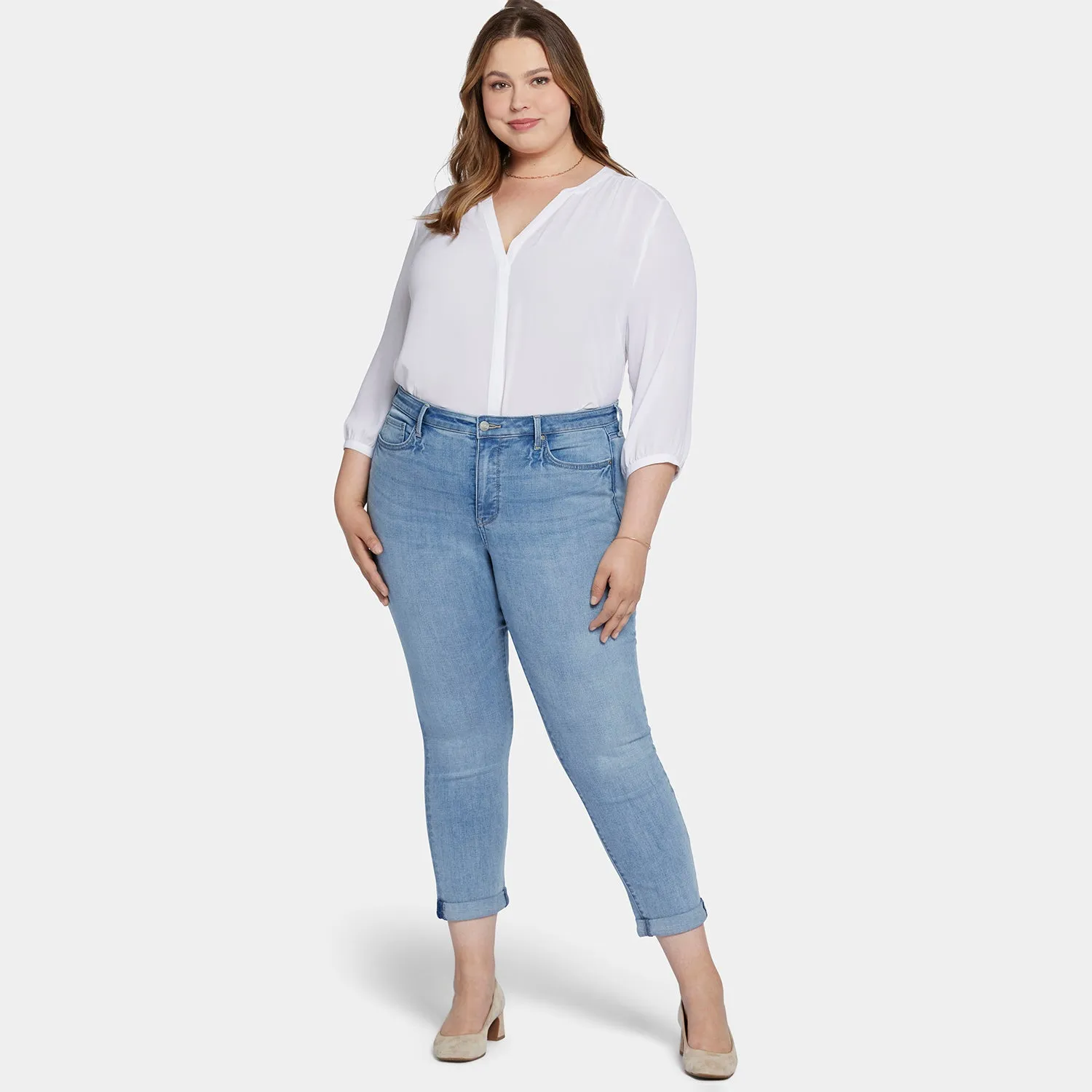Sheri Slim Ankle Jeans In Plus Size - Majesty