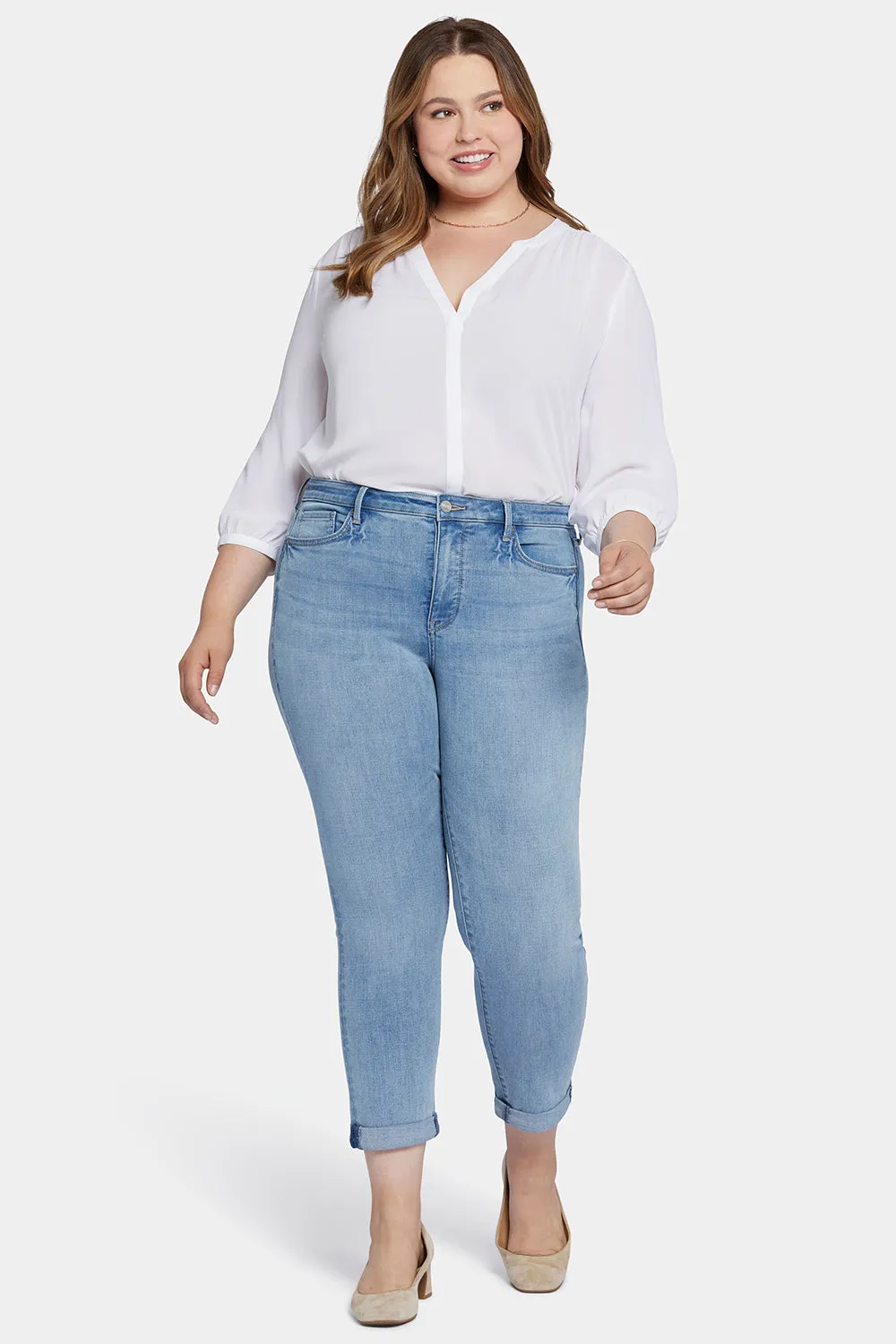Sheri Slim Ankle Jeans In Plus Size - Majesty