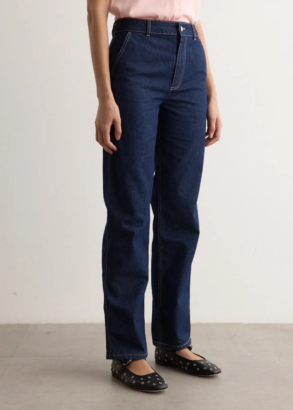Straight Denim Jeans