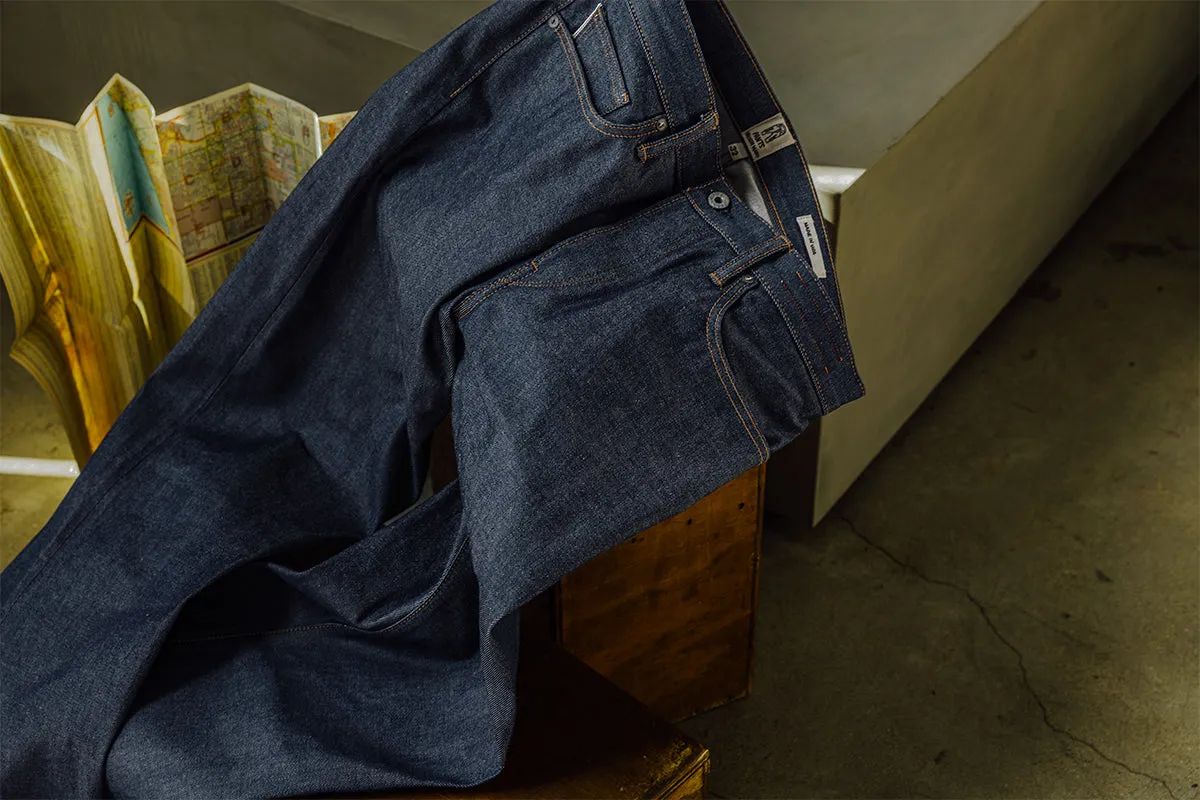The Barrel Classic Straight Natural Slub Indigo - Raw 12.5oz Selvedge