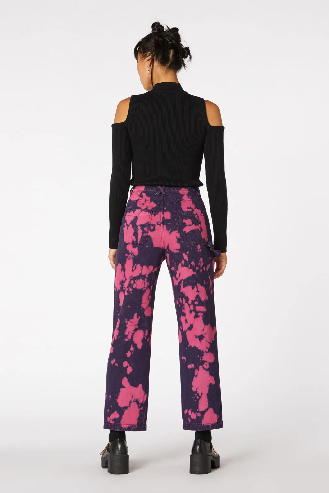 Tie Dye Denim Straight Jean