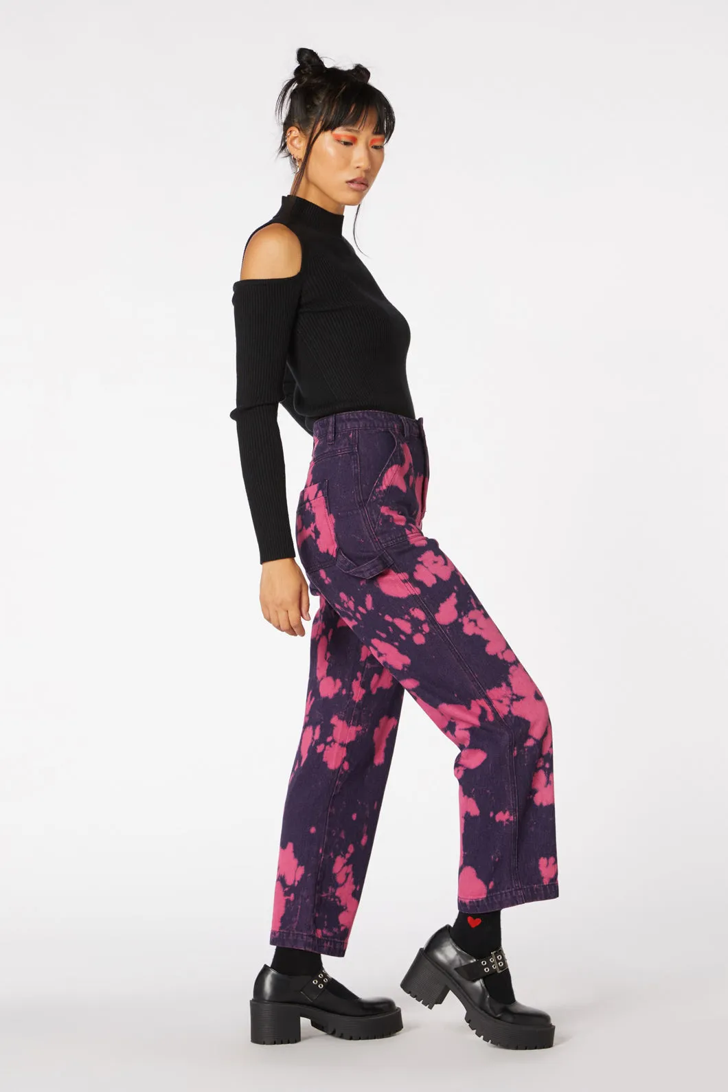 Tie Dye Denim Straight Jean