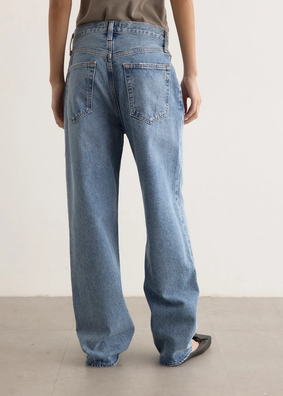 V-Waist Baggy Jeans