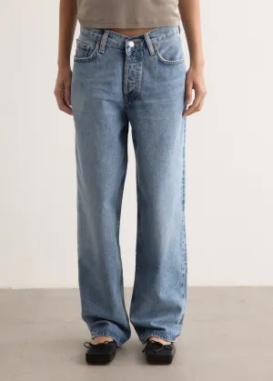 V-Waist Baggy Jeans