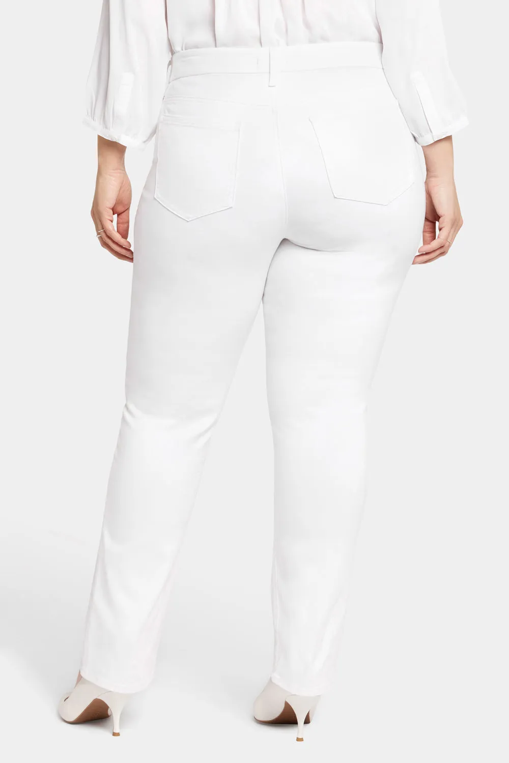 Waist-Match™ Marilyn Straight Jeans In Plus Size - Optic White