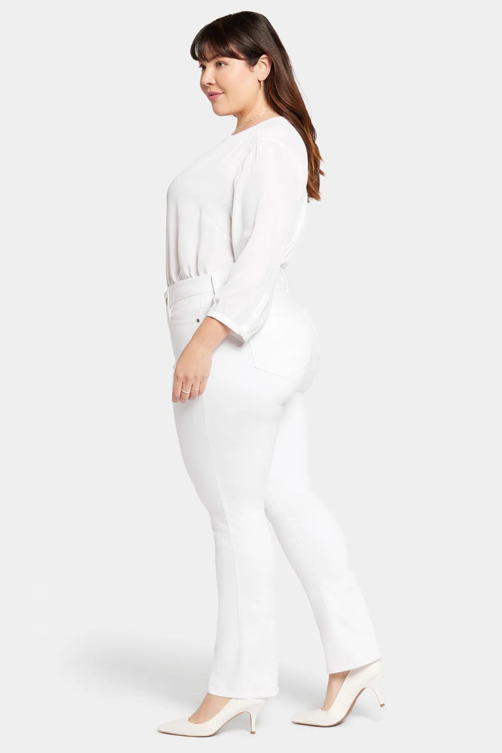 Waist-Match™ Marilyn Straight Jeans In Plus Size - Optic White
